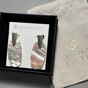 Kendra Scott Iridescent Shell Drop Earrings